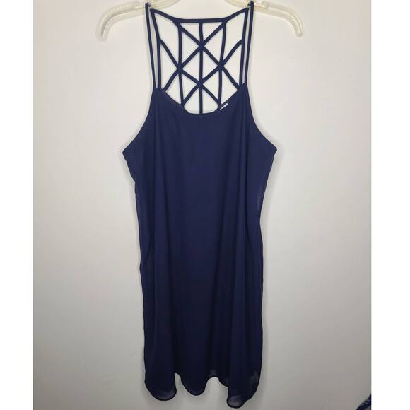 Charming Charlie navy sleeveless dress - medium - Picture 3 of 4